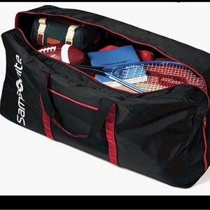 Bundle of 2 Samsonite Black Sports Duffel Bag